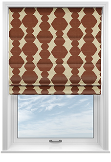 Construct, Burnt Orange - Roman Blind